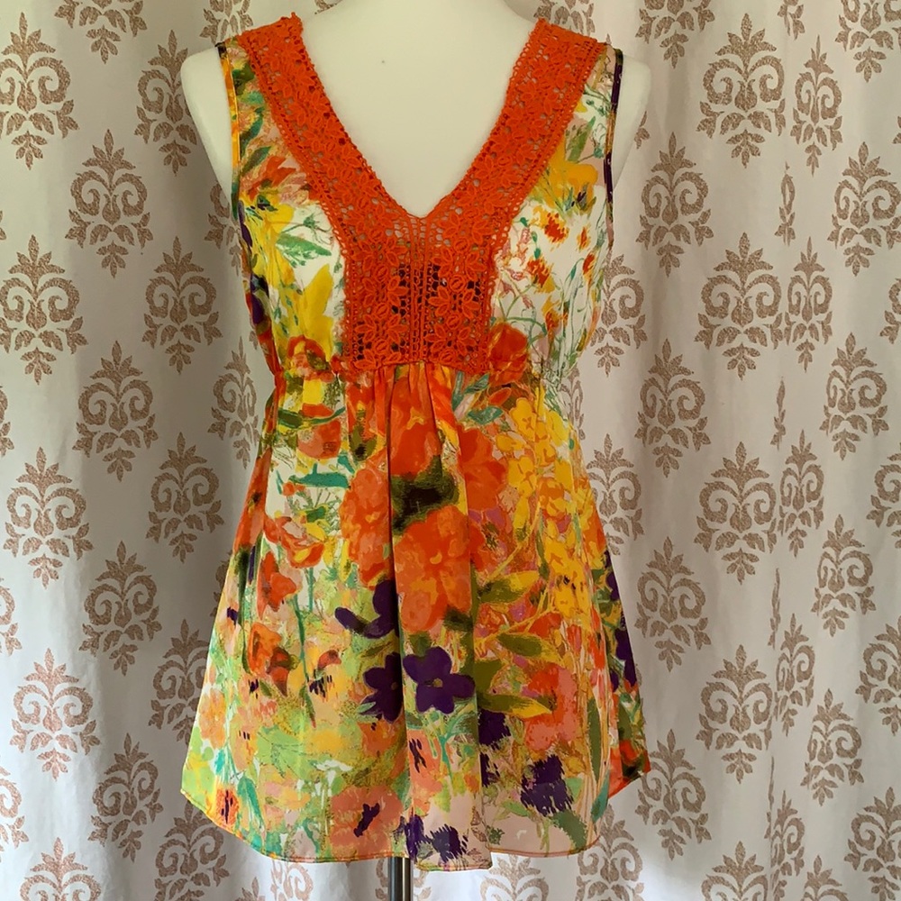 Spense bright floral top S